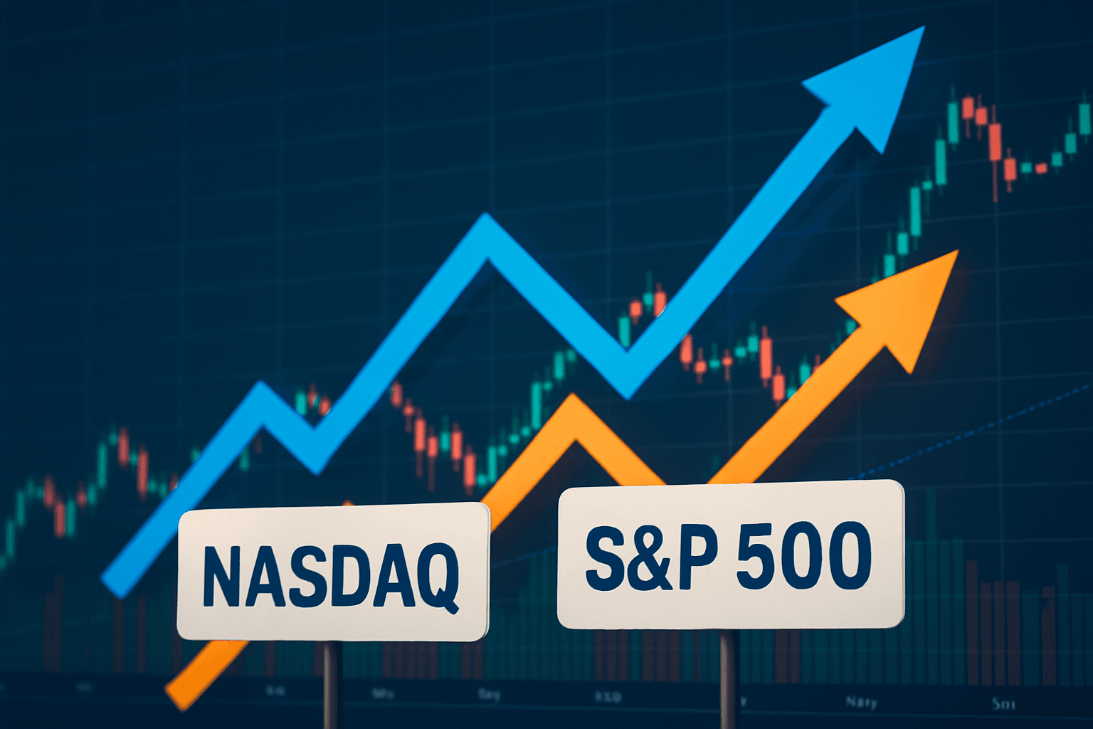 Image de presentation de l'article: NASDAQ vs S&P 500 : comprendre leur corrélation pour mieux investir en Bourse