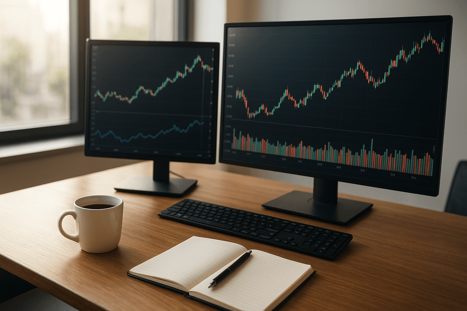 Image de presentation de l'article: Marchés & Cryptos sous tension : entre blackout macro US et rally tech, la prudence reprend le contrôle